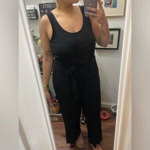 Old Navy Black Tie-Waist Jumpsuit